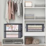 3-Pack Foldable Clothes Organizer Storage Bags