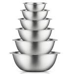 JoyJolt 6-Piece Stainless Steel Mixing Bowl Set