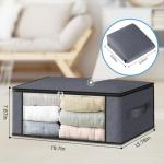 3-Pack Foldable Clothes Organizer Storage Bags