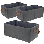3-Pack Large Storage Bins for Organizing Essentials