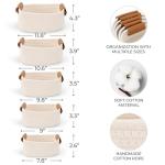 Stylish Cotton Rope Storage Basket Set of 5