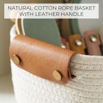 Stylish Cotton Rope Storage Basket Set of 5