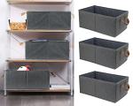 3-Pack Large Storage Bins for Organizing Essentials