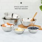 JoyJolt 6-Piece Stainless Steel Mixing Bowl Set