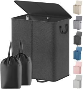 Lifewit Large Collapsible Double Laundry Hamper