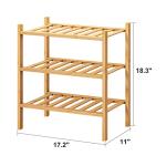 3-Tier Bamboo Shoe Rack for Entryway