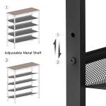 5-Tier Adjustable Shoe Rack for Entryway
