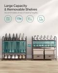 4-Tier Stackable Metal Shoe Rack Organizer