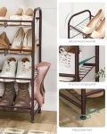 4-Tier Stackable Metal Shoe Rack Organizer
