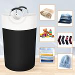 BlissTotes 90L Collapsible Laundry Basket - Black