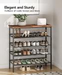 5-Tier Adjustable Shoe Rack for Entryway