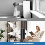 DUMOS 5-Tier Rustic Brown Bookshelf and Organizer