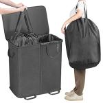 Lifewit Large Collapsible Double Laundry Hamper