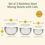 Cuisinart 3-Piece Stainless Steel Mixing Bowl Set