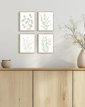 Botanical Eucalyptus Wall Art Set of 4