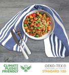 Cotton Kitchen Towels Set of 6 - Blue Stripes