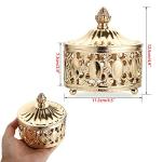 Gold Mirrored Jewelry Box with Lid - Organizer