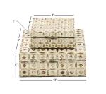 Mother of Pearl Mosaic Decorative Box Set of 2