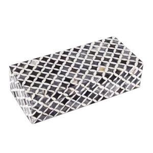 Decorative Storage Box with Lid - Slate White Star