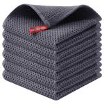 100% Cotton Waffle Weave Dish Cloths, 6 Pack