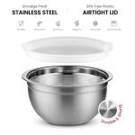 Stainless Steel Mixing Bowls Set with Lids - 5 Pieces