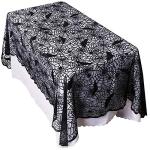 Halloween Bat and Spider Web Tablecloth 60" x 104