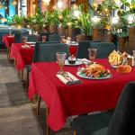 2 Pack Red Rectangular Tablecloths, 60 x 102 Inch