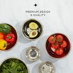 JoyJolt 6-Piece Stainless Steel Mixing Bowl Set