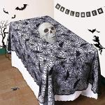 Halloween Bat and Spider Web Tablecloth 60" x 104