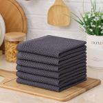 100% Cotton Waffle Weave Dish Cloths, 6 Pack