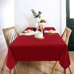 2 Pack Red Rectangular Tablecloths, 60 x 102 Inch