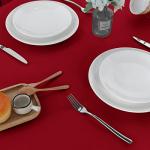2 Pack Red Rectangular Tablecloths, 60 x 102 Inch