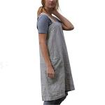 VLZUFE Women's Cross Back Cotton Linen Apron