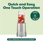 BELLA Personal Size Rocket Blender for Smoothies