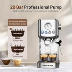 KEENSTAR Compact 20 Bar Espresso Machine with Milk Frother