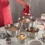 Stainless Steel Mixing Bowls Set with Lids - 5 Pieces