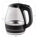 OVENTE 1.5L Glass Electric Kettle with Auto Shut-Off