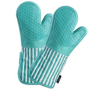 Silicone Oven Mitts Set - Heat Resistant & Non-Slip