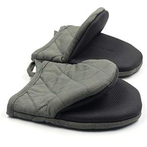 Mini Heat-Resistant Silicone Oven Mitts (Gray)