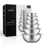 JoyJolt 6-Piece Stainless Steel Mixing Bowl Set