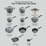 T-Fal Hard Anodized 17-Piece Nonstick Cookware Set