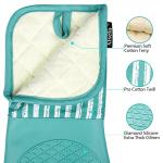 Silicone Oven Mitts Set - Heat Resistant & Non-Slip