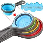 Collapsible Silicone Measuring Cups and Spoons Set