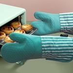 Silicone Oven Mitts Set - Heat Resistant & Non-Slip