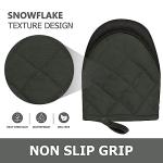 Mini Heat-Resistant Silicone Oven Mitts (Gray)