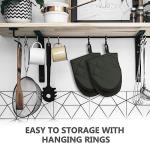 Mini Heat-Resistant Silicone Oven Mitts (Gray)