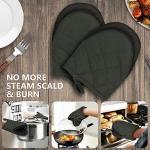 Mini Heat-Resistant Silicone Oven Mitts (Gray)
