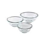 Pyrex 3-Piece Glass Mixing Bowls Set