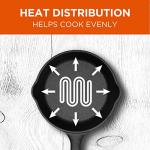 6.5-Inch Black Cast Iron Skillet by Commercial CHEF