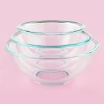 Pyrex 3-Piece Glass Mixing Bowls Set
